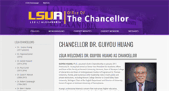 Desktop Screenshot of chancellor.lsua.edu
