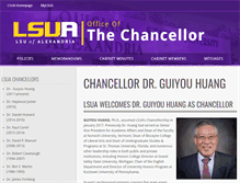 Tablet Screenshot of chancellor.lsua.edu