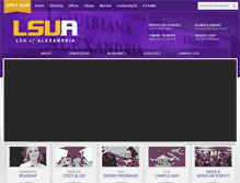 Tablet Screenshot of lsua.edu