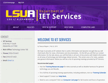 Tablet Screenshot of iet.lsua.edu